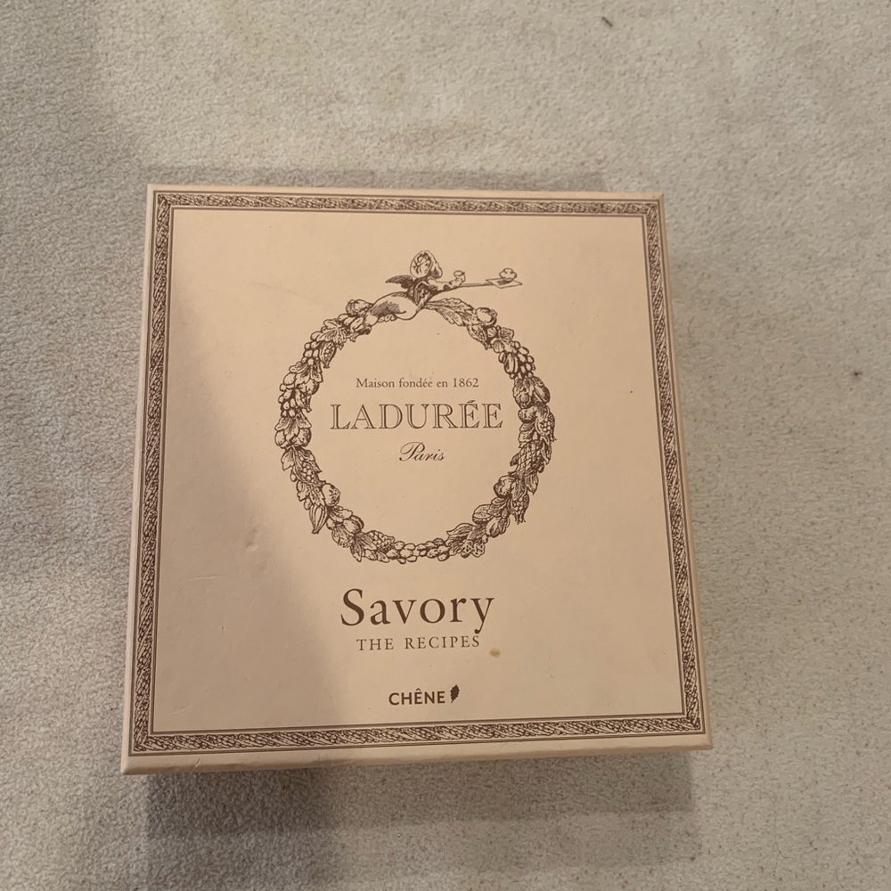 Ladurée Savory Recipes Cookbook - Cream Cover